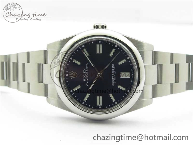 Oyster Perpetual 41mm 124300 BP Maker Best Edition Dark Blue Dial on SS Bracelet