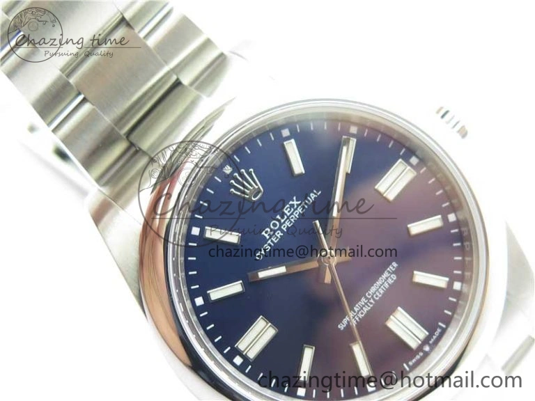 Oyster Perpetual 41mm 124300 BP Maker Best Edition Dark Blue Dial on SS Bracelet