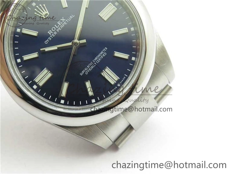 Oyster Perpetual 41mm 124300 BP Maker Best Edition Dark Blue Dial on SS Bracelet