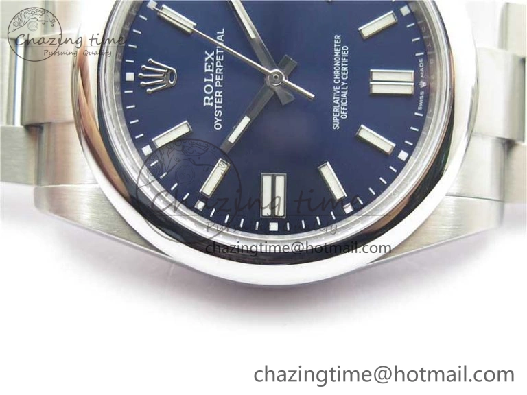 Oyster Perpetual 41mm 124300 BP Maker Best Edition Dark Blue Dial on SS Bracelet
