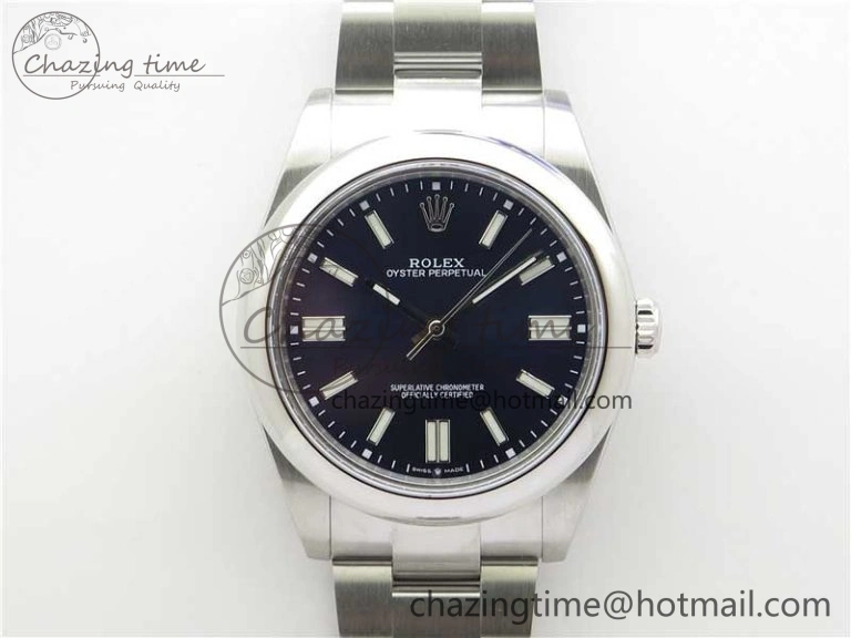 Oyster Perpetual 41mm 124300 BP Maker Best Edition Dark Blue Dial on SS Bracelet