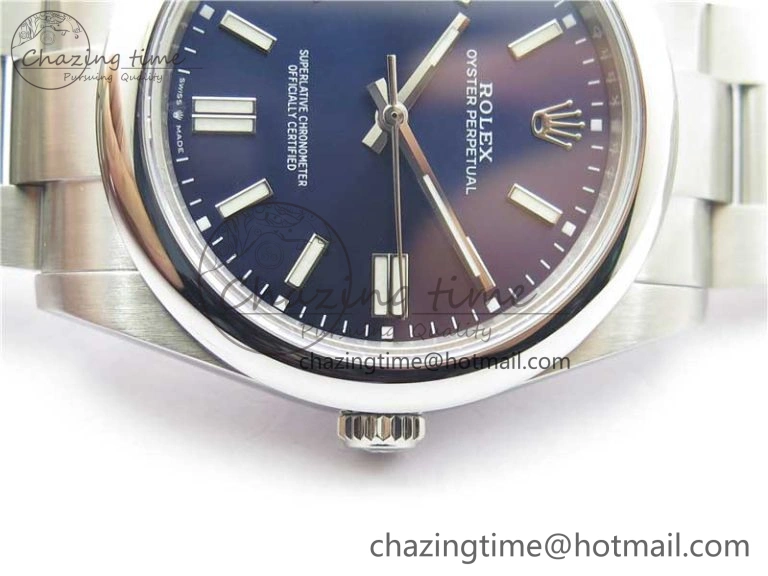 Oyster Perpetual 41mm 124300 BP Maker Best Edition Dark Blue Dial on SS Bracelet