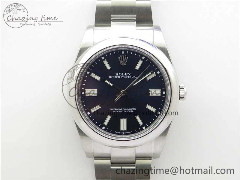 Oyster Perpetual 41mm 124300 BP Maker Best Edition Dark Blue Dial on SS Bracelet