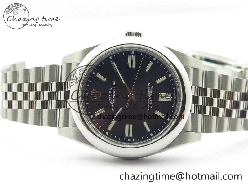 Oyster Perpetual 41mm 124300 BP Maker Best Edition Deep Blue Dial on SS Jubilee Bracelet A2813