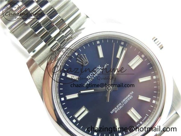 Oyster Perpetual 41mm 124300 BP Maker Best Edition Deep Blue Dial on SS Jubilee Bracelet A2813