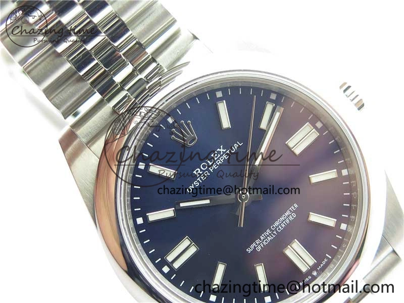 Oyster Perpetual 41mm 124300 BP Maker Best Edition Deep Blue Dial on SS Jubilee Bracelet A2813