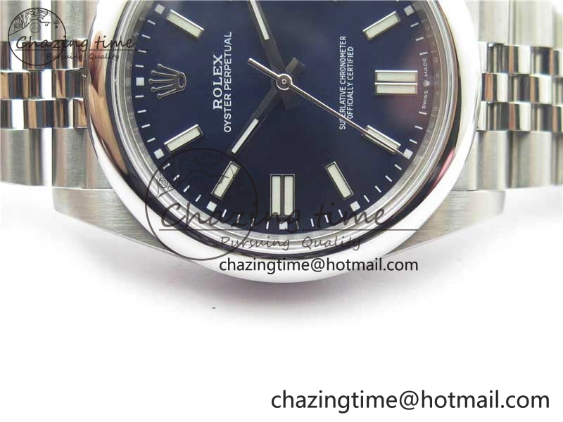 Oyster Perpetual 41mm 124300 BP Maker Best Edition Deep Blue Dial on SS Jubilee Bracelet A2813