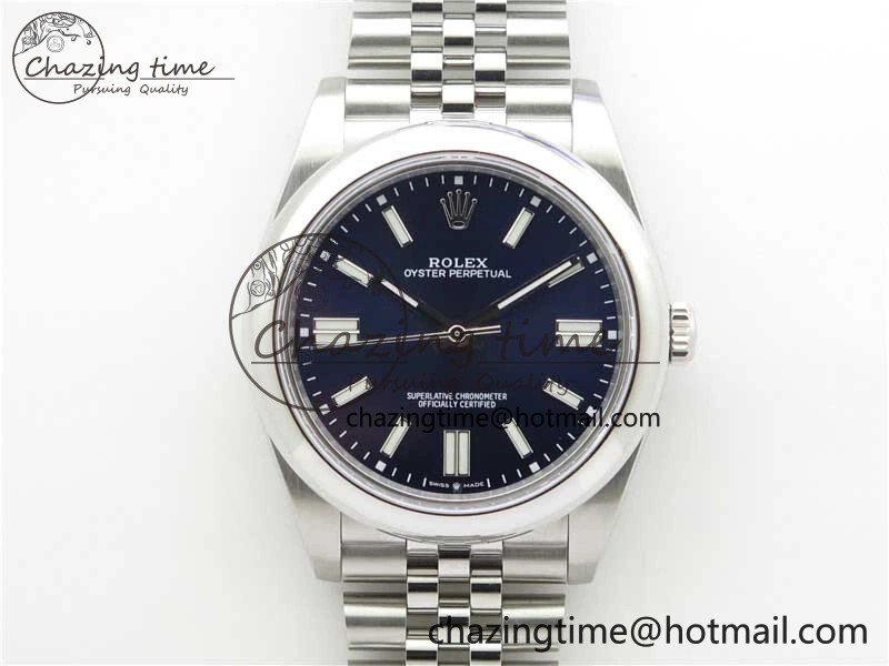 Oyster Perpetual 41mm 124300 BP Maker Best Edition Deep Blue Dial on SS Jubilee Bracelet A2813