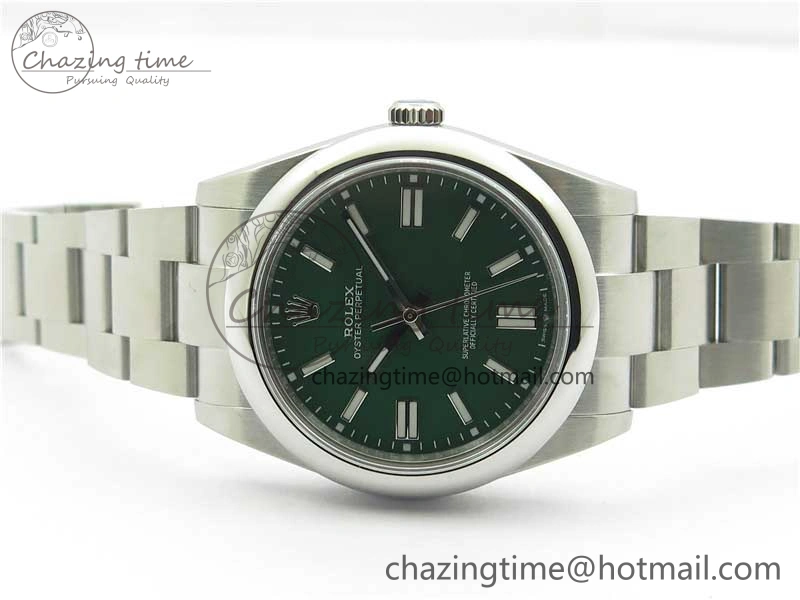 Oyster Perpetual 41mm 124300 BP Maker Best Edition Green Dial on SS Bracelet