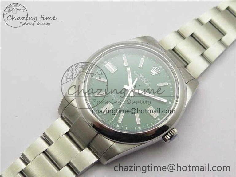 Oyster Perpetual 41mm 124300 BP Maker Best Edition Green Dial on SS Bracelet