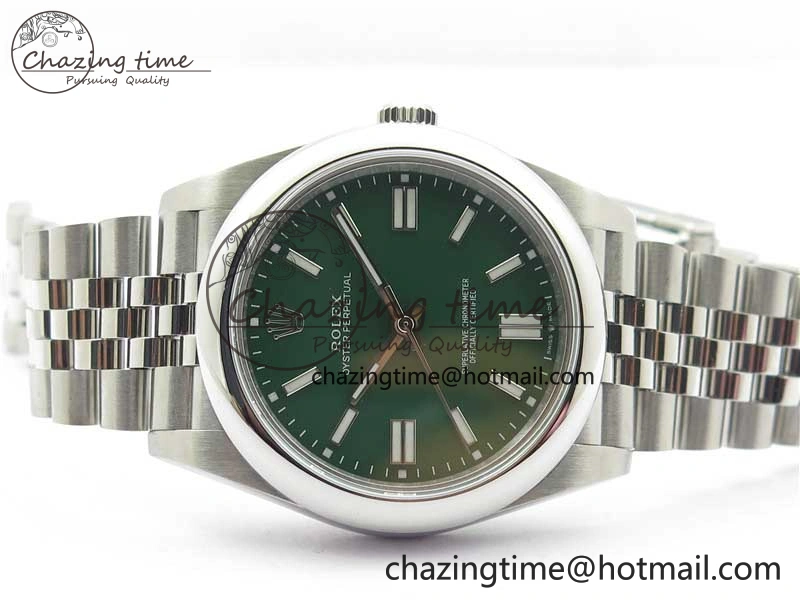 Oyster Perpetual 41mm 124300 BP Maker Best Edition Green Dial on SS Jubilee Bracelet A2813