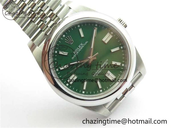 Oyster Perpetual 41mm 124300 BP Maker Best Edition Green Dial on SS Jubilee Bracelet A2813