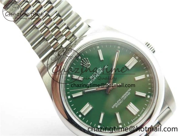 Oyster Perpetual 41mm 124300 BP Maker Best Edition Green Dial on SS Jubilee Bracelet A2813
