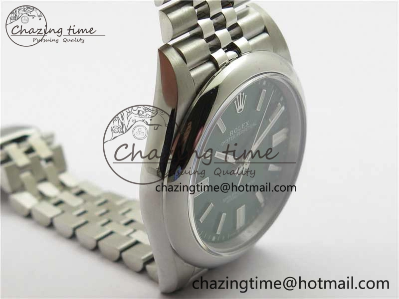 Oyster Perpetual 41mm 124300 BP Maker Best Edition Green Dial on SS Jubilee Bracelet A2813
