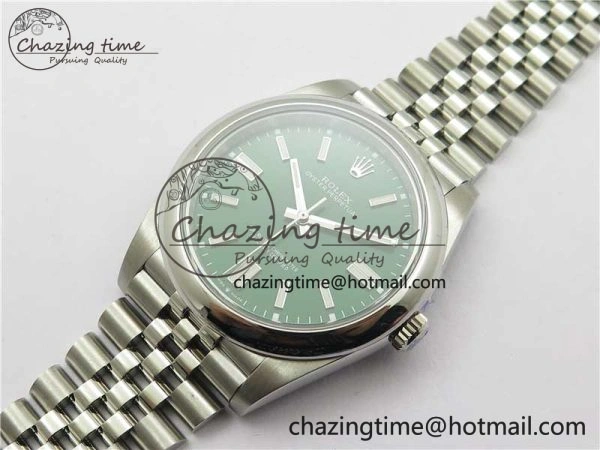 Oyster Perpetual 41mm 124300 BP Maker Best Edition Green Dial on SS Jubilee Bracelet A2813