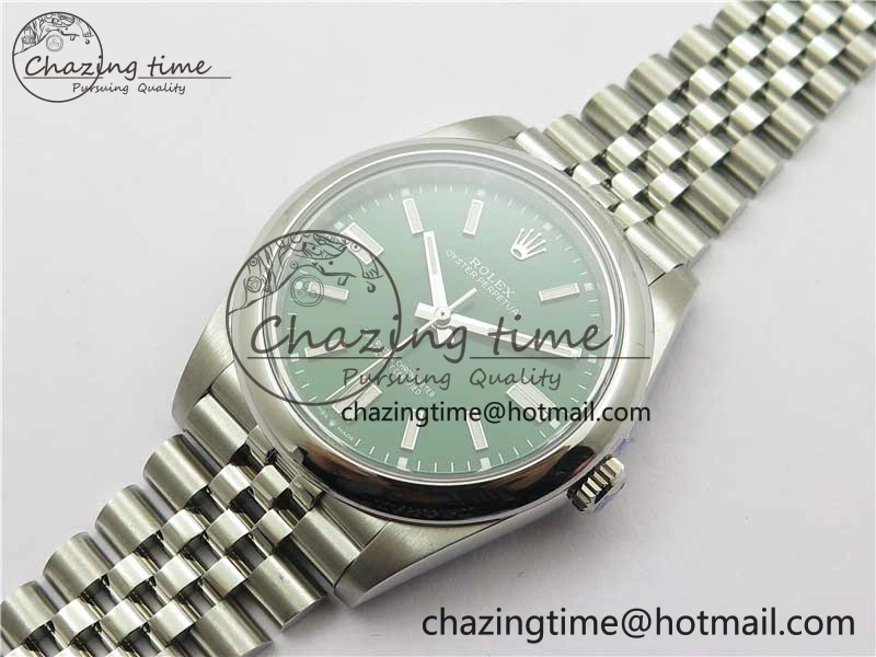 Oyster Perpetual 41mm 124300 BP Maker Best Edition Green Dial on SS Jubilee Bracelet A2813