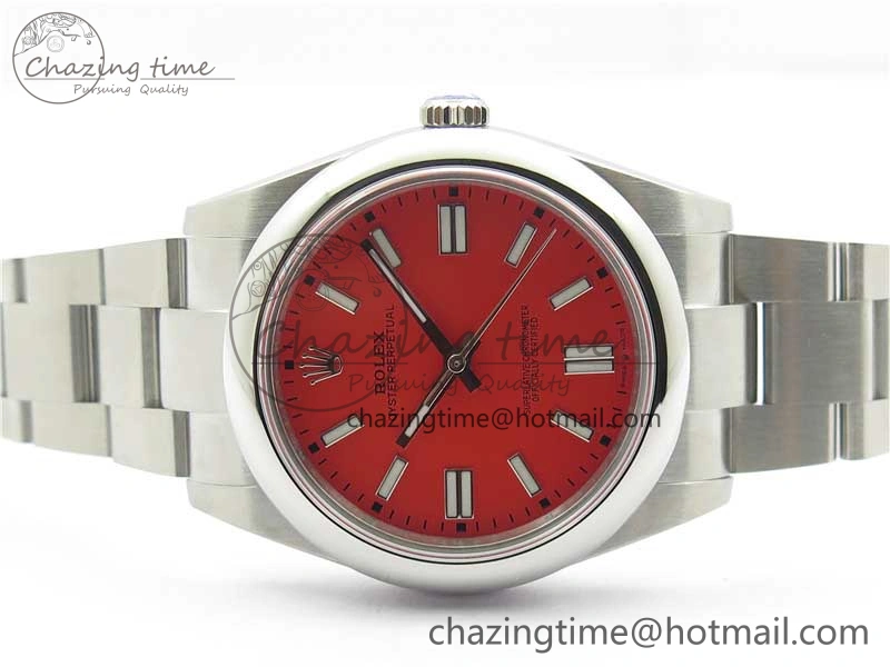 Oyster Perpetual 41mm 124300 BP Maker Best Edition Red Dial on SS Bracelet