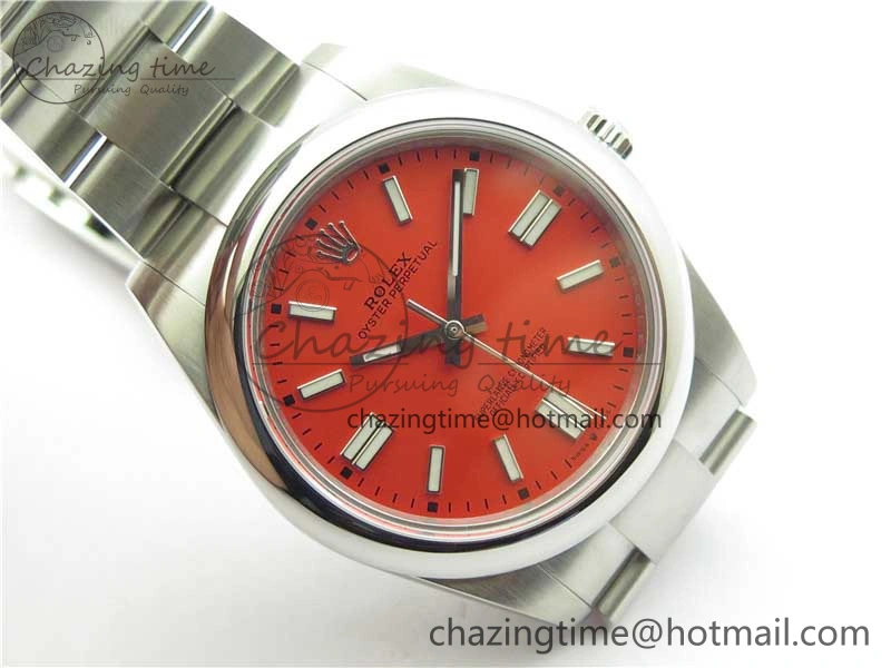 Oyster Perpetual 41mm 124300 BP Maker Best Edition Red Dial on SS Bracelet