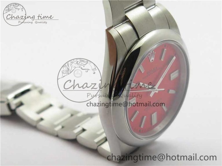 Oyster Perpetual 41mm 124300 BP Maker Best Edition Red Dial on SS Bracelet