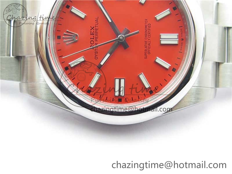 Oyster Perpetual 41mm 124300 BP Maker Best Edition Red Dial on SS Bracelet