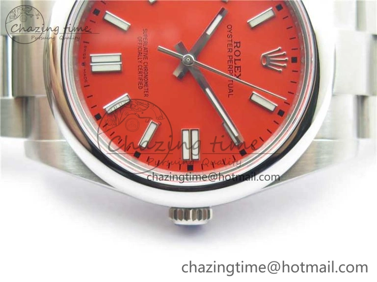 Oyster Perpetual 41mm 124300 BP Maker Best Edition Red Dial on SS Bracelet