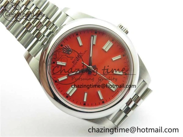 Oyster Perpetual 41mm 124300 BP Maker Best Edition Red Dial on SS Jubilee Bracelet A2813