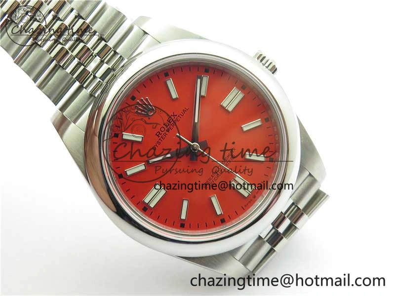 Oyster Perpetual 41mm 124300 BP Maker Best Edition Red Dial on SS Jubilee Bracelet A2813