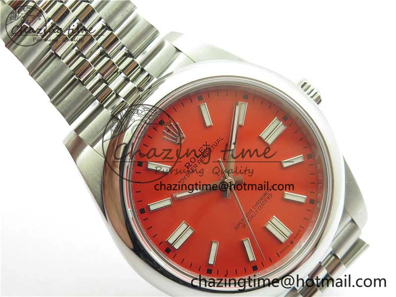 Oyster Perpetual 41mm 124300 BP Maker Best Edition Red Dial on SS Jubilee Bracelet A2813