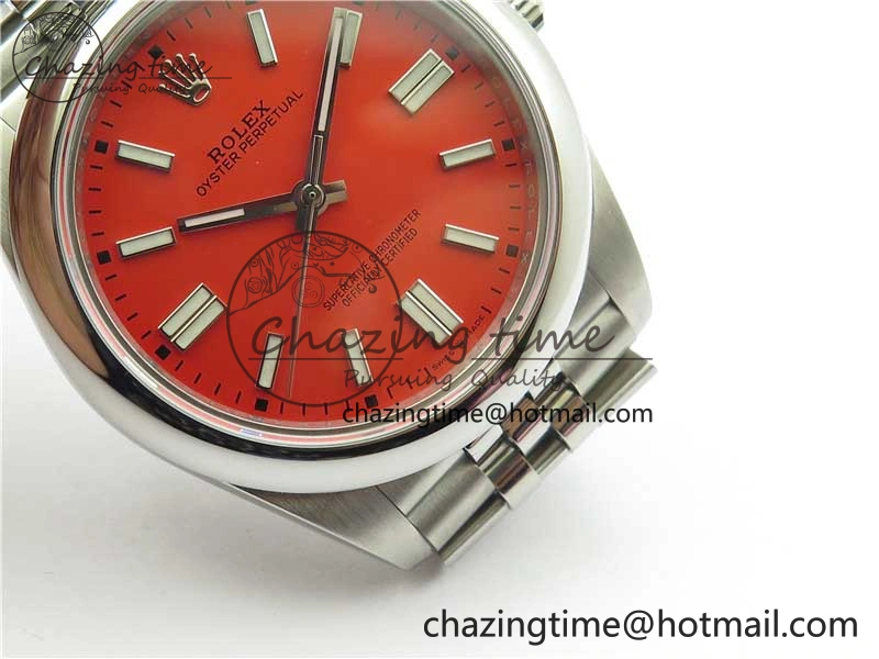 Oyster Perpetual 41mm 124300 BP Maker Best Edition Red Dial on SS Jubilee Bracelet A2813