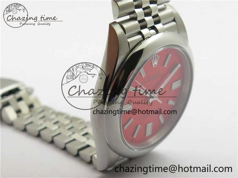Oyster Perpetual 41mm 124300 BP Maker Best Edition Red Dial on SS Jubilee Bracelet A2813