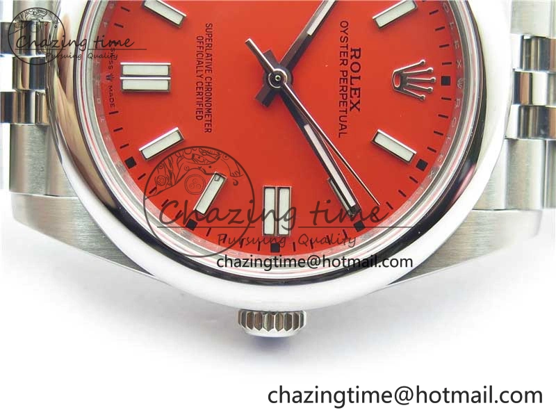 Oyster Perpetual 41mm 124300 BP Maker Best Edition Red Dial on SS Jubilee Bracelet A2813