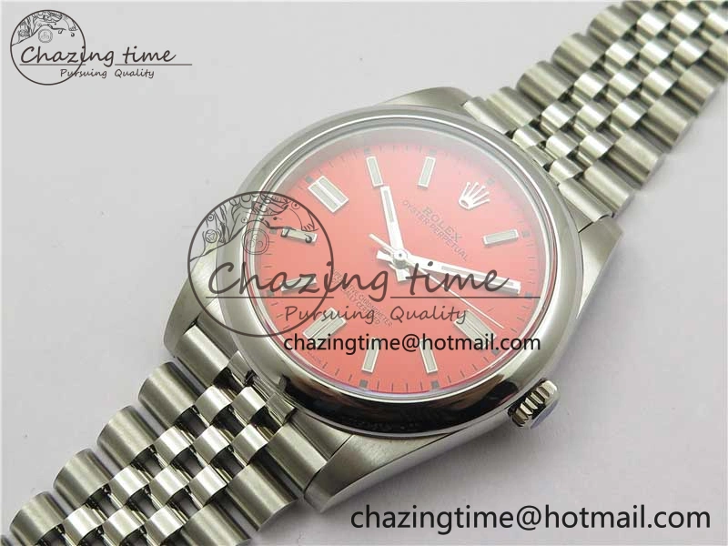 Oyster Perpetual 41mm 124300 BP Maker Best Edition Red Dial on SS Jubilee Bracelet A2813