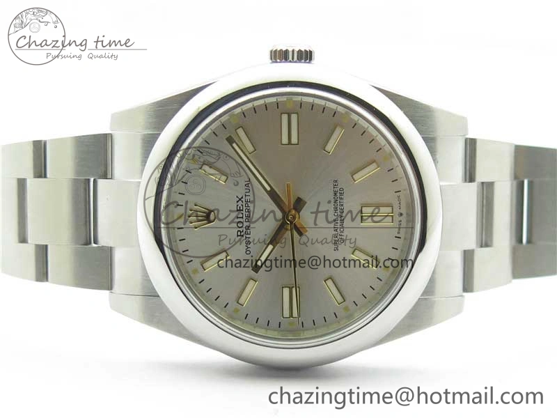 Oyster Perpetual 41mm 124300 BP Maker Best Edition Silver Dial on SS Bracelet