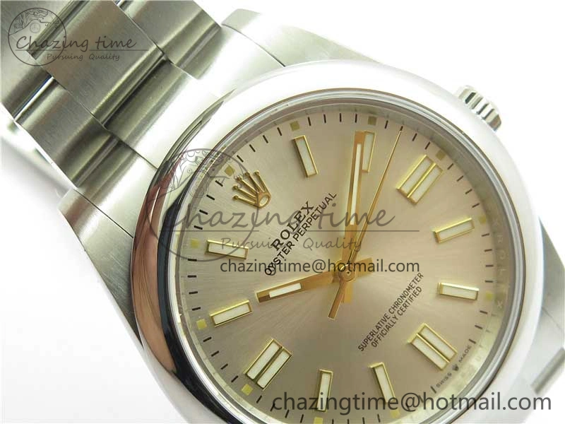 Oyster Perpetual 41mm 124300 BP Maker Best Edition Silver Dial on SS Bracelet
