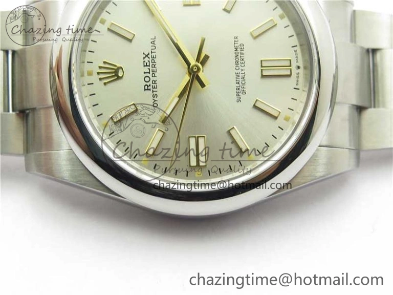 Oyster Perpetual 41mm 124300 BP Maker Best Edition Silver Dial on SS Bracelet