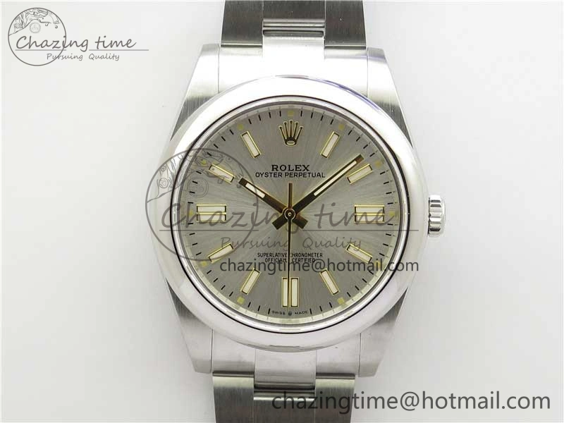 Oyster Perpetual 41mm 124300 BP Maker Best Edition Silver Dial on SS Bracelet