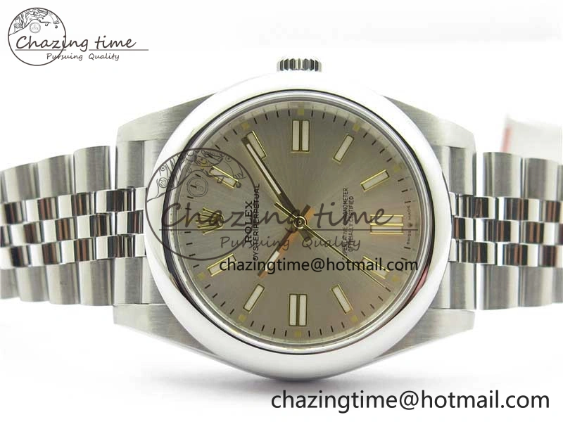 Oyster Perpetual 41mm 124300 BP Maker Best Edition Silver Dial on SS Jubilee Bracelet A2813