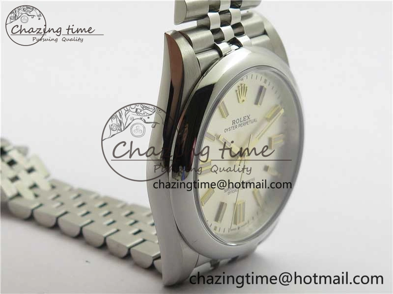 Oyster Perpetual 41mm 124300 BP Maker Best Edition Silver Dial on SS Jubilee Bracelet A2813