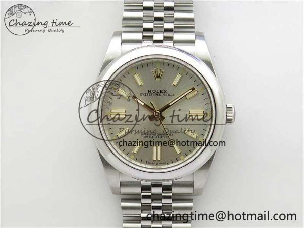 Oyster Perpetual 41mm 124300 BP Maker Best Edition Silver Dial on SS Jubilee Bracelet A2813