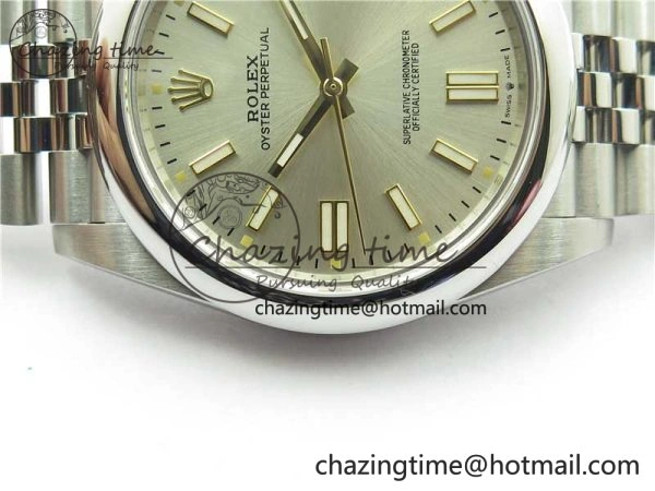 Oyster Perpetual 41mm 124300 BP Maker Best Edition Silver Dial on SS Jubilee Bracelet A2813
