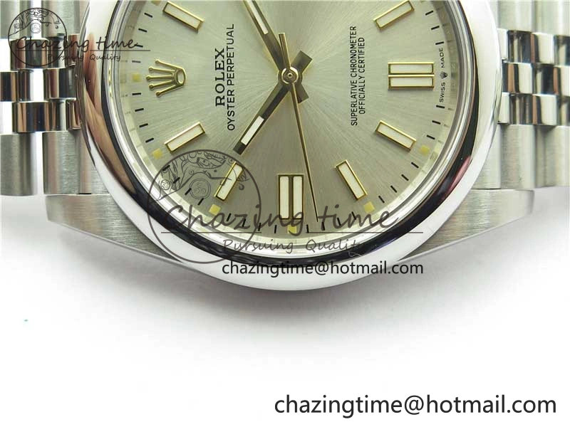 Oyster Perpetual 41mm 124300 BP Maker Best Edition Silver Dial on SS Jubilee Bracelet A2813