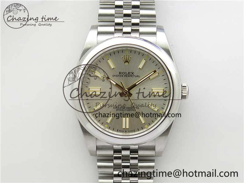 Oyster Perpetual 41mm 124300 BP Maker Best Edition Silver Dial on SS Jubilee Bracelet A2813
