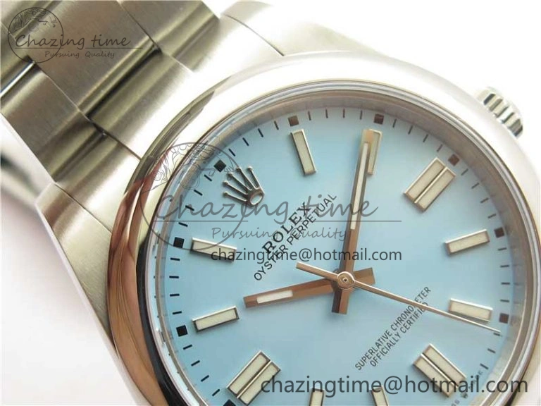 Oyster Perpetual 41mm 124300 BP Maker Best Edition Tiffany Blue Dial on SS Bracelet