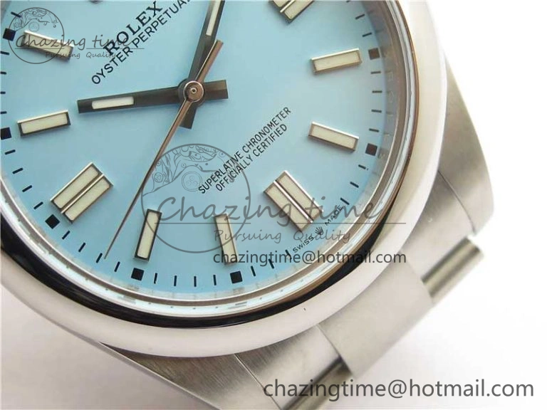 Oyster Perpetual 41mm 124300 BP Maker Best Edition Tiffany Blue Dial on SS Bracelet