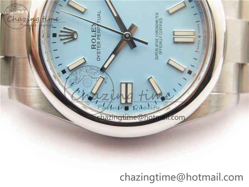 Oyster Perpetual 41mm 124300 BP Maker Best Edition Tiffany Blue Dial on SS Bracelet