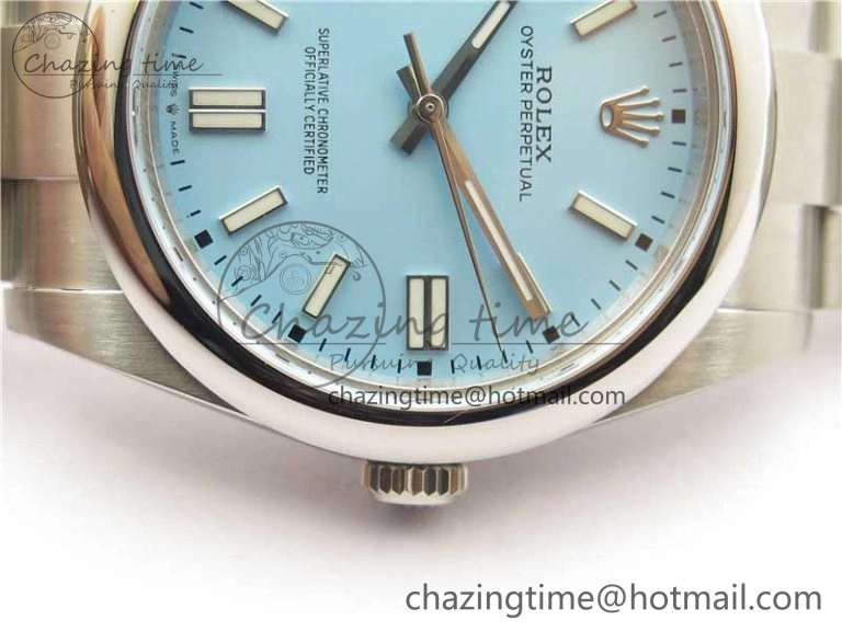 Oyster Perpetual 41mm 124300 BP Maker Best Edition Tiffany Blue Dial on SS Bracelet