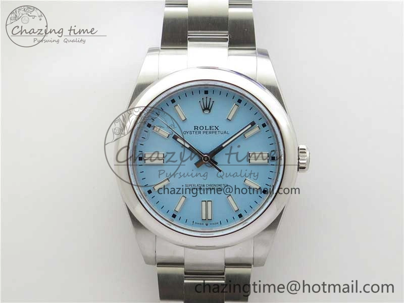 Oyster Perpetual 41mm 124300 BP Maker Best Edition Tiffany Blue Dial on SS Bracelet