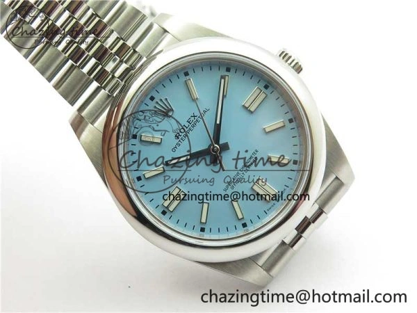 Oyster Perpetual 41mm 124300 BP Maker Best Edition Tiffany Blue Dial on SS Jubilee Bracelet A2813