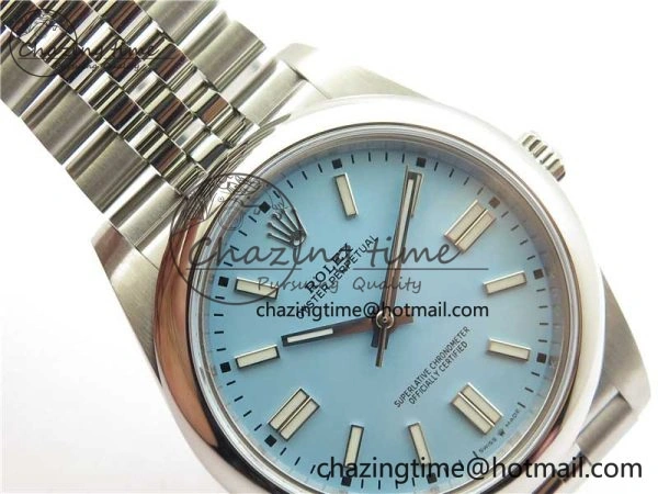 Oyster Perpetual 41mm 124300 BP Maker Best Edition Tiffany Blue Dial on SS Jubilee Bracelet A2813