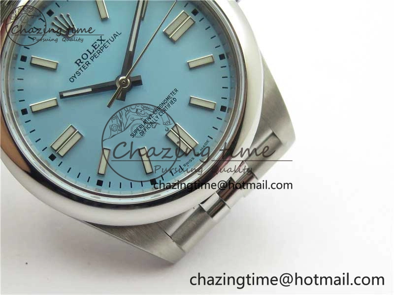 Oyster Perpetual 41mm 124300 BP Maker Best Edition Tiffany Blue Dial on SS Jubilee Bracelet A2813
